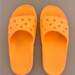 CROCS Vibrant Orange Slide Sandals